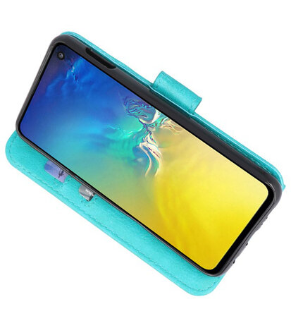 Bookstyle Wallet Cases Hoesje voor Samsung Galaxy S10e Groen