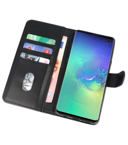 Bookstyle Wallet Cases Hoesje voor Samsung Galaxy S10 Plus Zwart