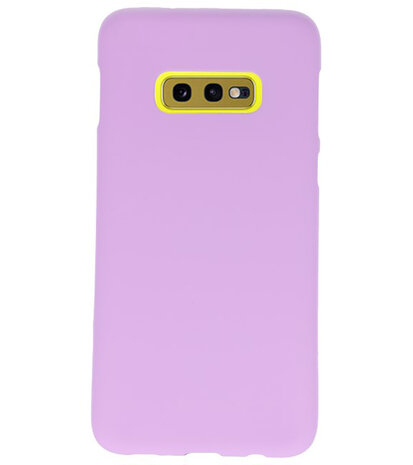 Color TPU Hoesje voor Samsung Galaxy S10e Paars