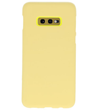 Color TPU Hoesje voor Samsung Galaxy S10e Geel