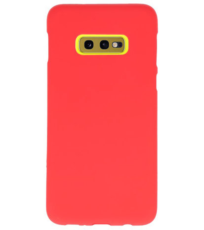 Color TPU Hoesje voor Samsung Galaxy S10e Rood
