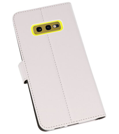 Wallet Cases Hoesje voor Samsung Galaxy S10e Wit