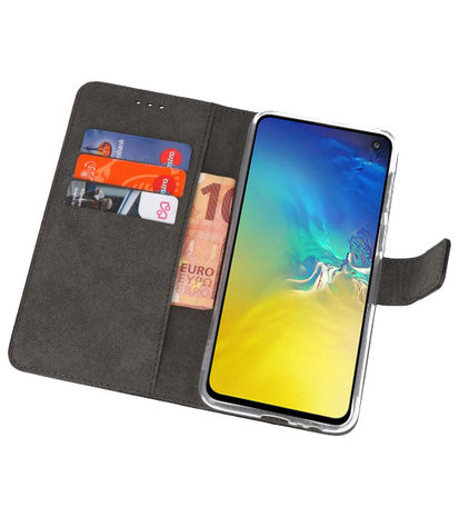 Wallet Cases Hoesje voor Samsung Galaxy S10e Zwart