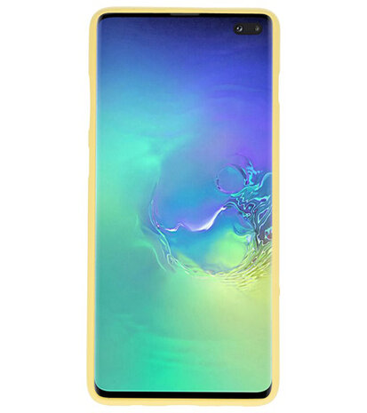 Color TPU Hoesje voor Samsung Galaxy S10 Plus Geel