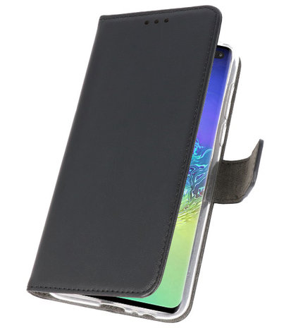 Wallet Cases Hoesje voor Samsung Galaxy S10 Plus Zwart