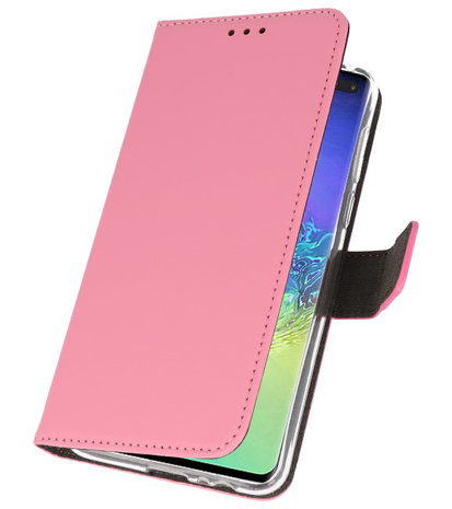 Wallet Cases Hoesje voor Samsung Galaxy S10 Plus Roze