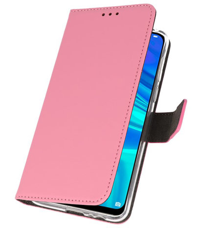 Wallet Cases Hoesje voor Huawei P Smart 2019 Roze