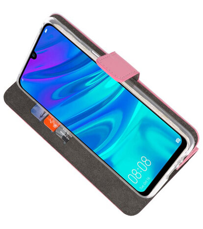 Wallet Cases Hoesje voor Huawei P Smart 2019 Roze