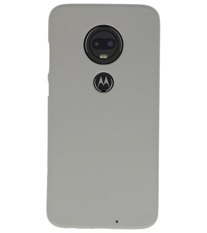 Color TPU Hoesje voor Motorola Moto G7 Grijs