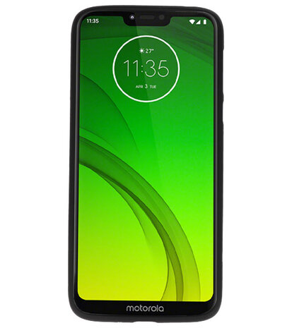 Color TPU Hoesje voor Motorola Moto G7 Power Zwart