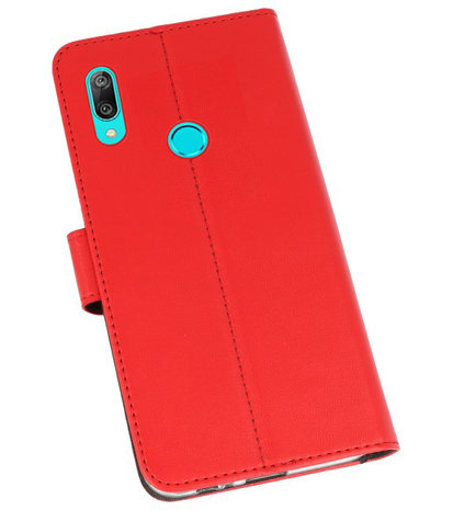 Wallet Cases Hoesje voor Huawei Y7 / Y7 Prime (2019) Rood