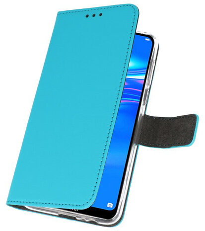 Wallet Cases Hoesje voor Huawei Y7 / Y7 Prime (2019) Blauw
