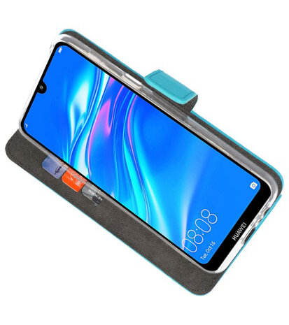 Wallet Cases Hoesje voor Huawei Y7 / Y7 Prime (2019) Blauw