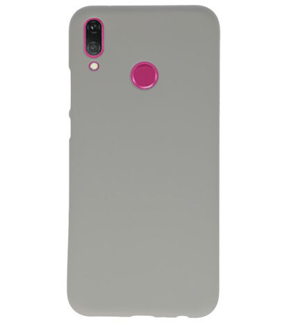 Color TPU Hoesje voor Huawei Y9 2019 Grijs