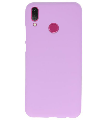 Color TPU Hoesje voor Huawei Y9 2019 Paars