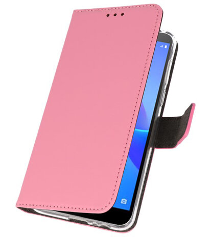 Wallet Cases Hoesje voor Huawei Y5 Lite 2018 Roze