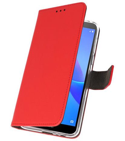 Wallet Cases Hoesje voor Huawei Y5 Lite 2018 Rood