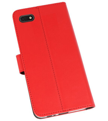 Wallet Cases Hoesje voor Huawei Y5 Lite 2018 Rood