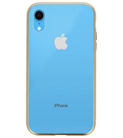 Magnetic Back Cover voor iPhone XR Goud - Transparant