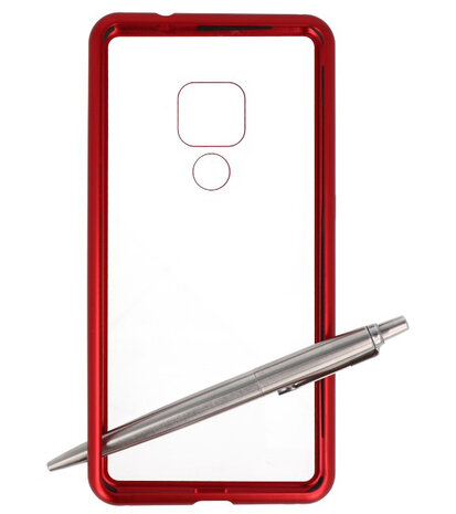 Magnetic Back Cover voor Huawei Mate 20 Rood - Transparant