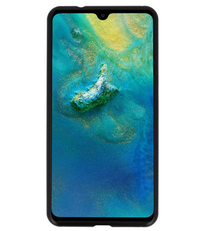 Magnetic Back Cover voor Huawei Mate 20 Zwart - Transparant