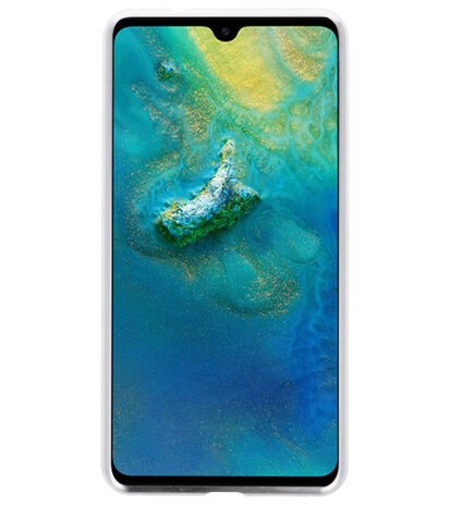 Magnetic Back Cover voor Huawei Mate 20 Zilver - Transparant