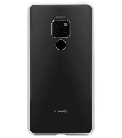Magnetic Back Cover voor Huawei Mate 20 Zilver - Transparant