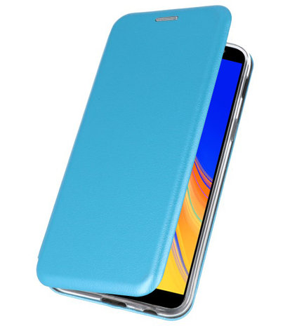 Blauw Slim Folio Case voor Samsung Galaxy J4 Plus