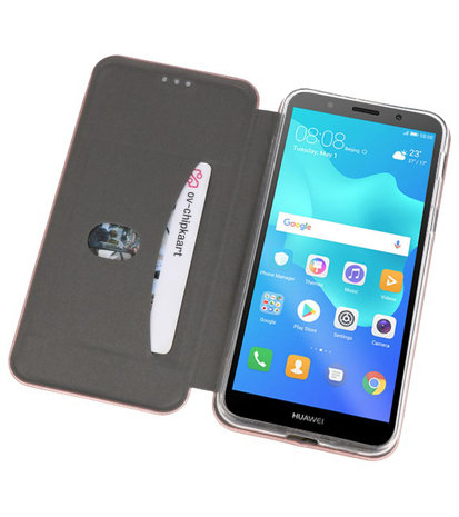 Slim Folio Case voor Huawei Y5 Lite / Y5 Prime 2018 Roze
