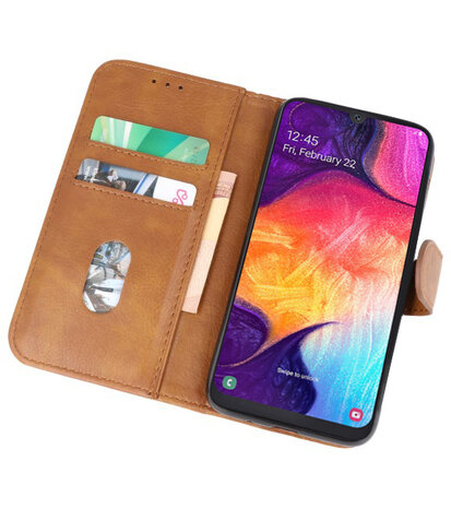 Bookstyle Wallet Cases Hoesje voor Samsung Galaxy A50 / A50S Bruin