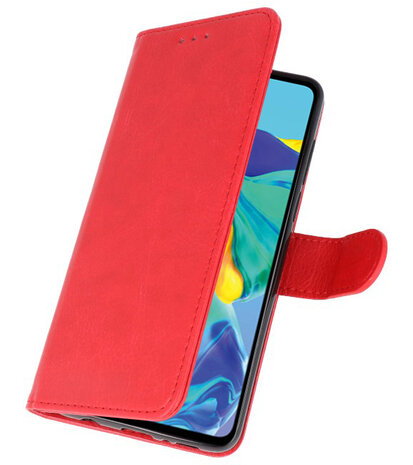 Bookstyle Wallet Cases Hoesje voor Huawei P30 Rood