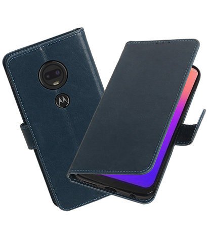 Motorola Moto G7 Hoesjes Wallet Cases Zwart