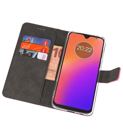 Booktype Wallet Cases Hoesje voor Motorola Moto G7 / G7 Plus Roze