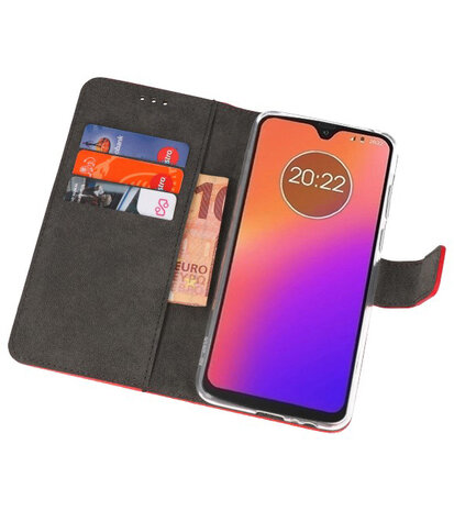 Booktype Wallet Cases Hoesje voor Motorola Moto G7 / G7 Plus Rood