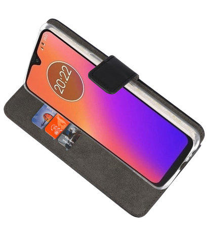 Booktype Wallet Cases Hoesje voor Motorola Moto G7 / G7 Plus Zwart