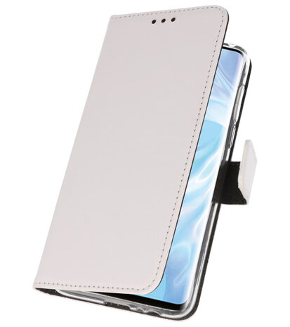 Booktype Wallet Cases Hoesje voor Huawei P30 Pro Wit