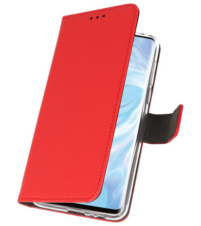 Booktype Wallet Cases Hoesje voor Huawei P30 Pro Rood