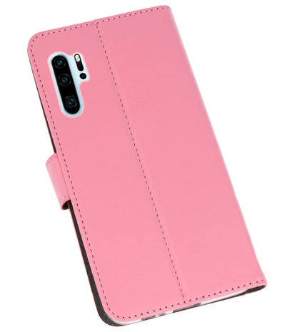 Booktype Wallet Cases Hoesje voor Huawei P30 Pro Roze