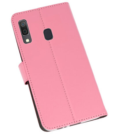 Booktype Wallet Cases Hoesje voor Samsung Galaxy A30 Roze