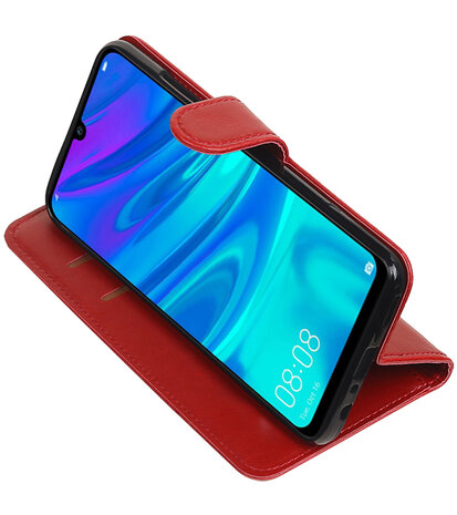 Motief Bookstyle Hoesje voor Huawei Honor 10 Lite Rood