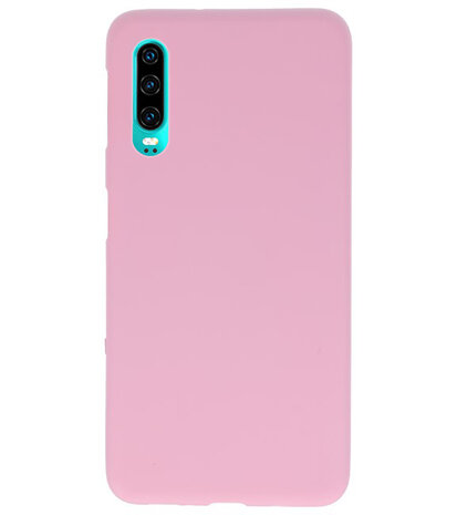 Color TPU Hoesje voor Huawei P30 Roze
