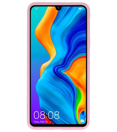 Color TPU Hoesje voor Huawei P30 Lite Roze