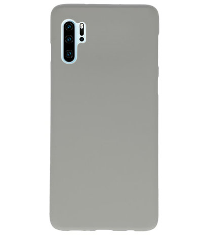 Color TPU Hoesje voor Huawei P30 Pro Grijs