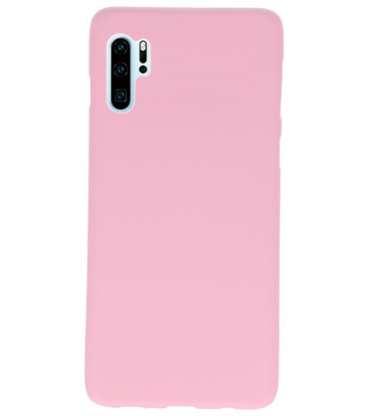 Color TPU Hoesje voor Huawei P30 Pro Roze