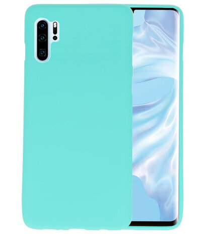 Color TPU Hoesje voor Huawei P30 Pro Turquoise