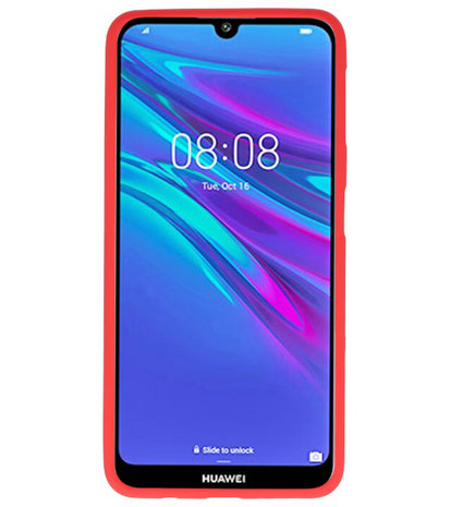 Color TPU Hoesje voor Huawei Y6 (Prime) 2019 Rood
