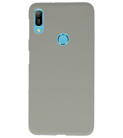 Color TPU Hoesje voor Huawei Y6 (Prime) 2019 Grijs