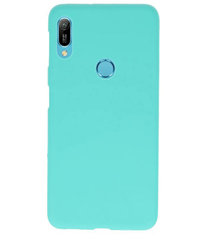 Color TPU Hoesje voor Huawei Y6 (Prime) 2019 Turquoise