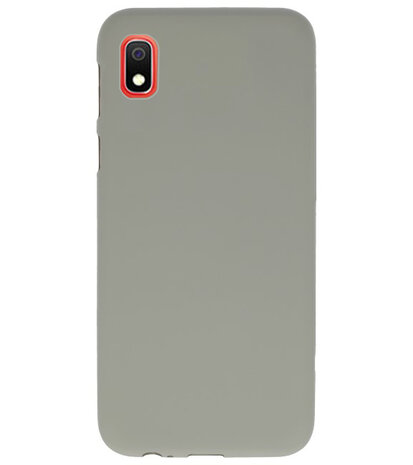 Color TPU Hoesje voor Samsung Galaxy A10 Grijs