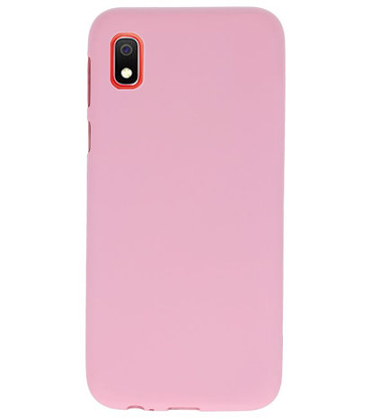 Color TPU Hoesje voor Samsung Galaxy A10 Roze